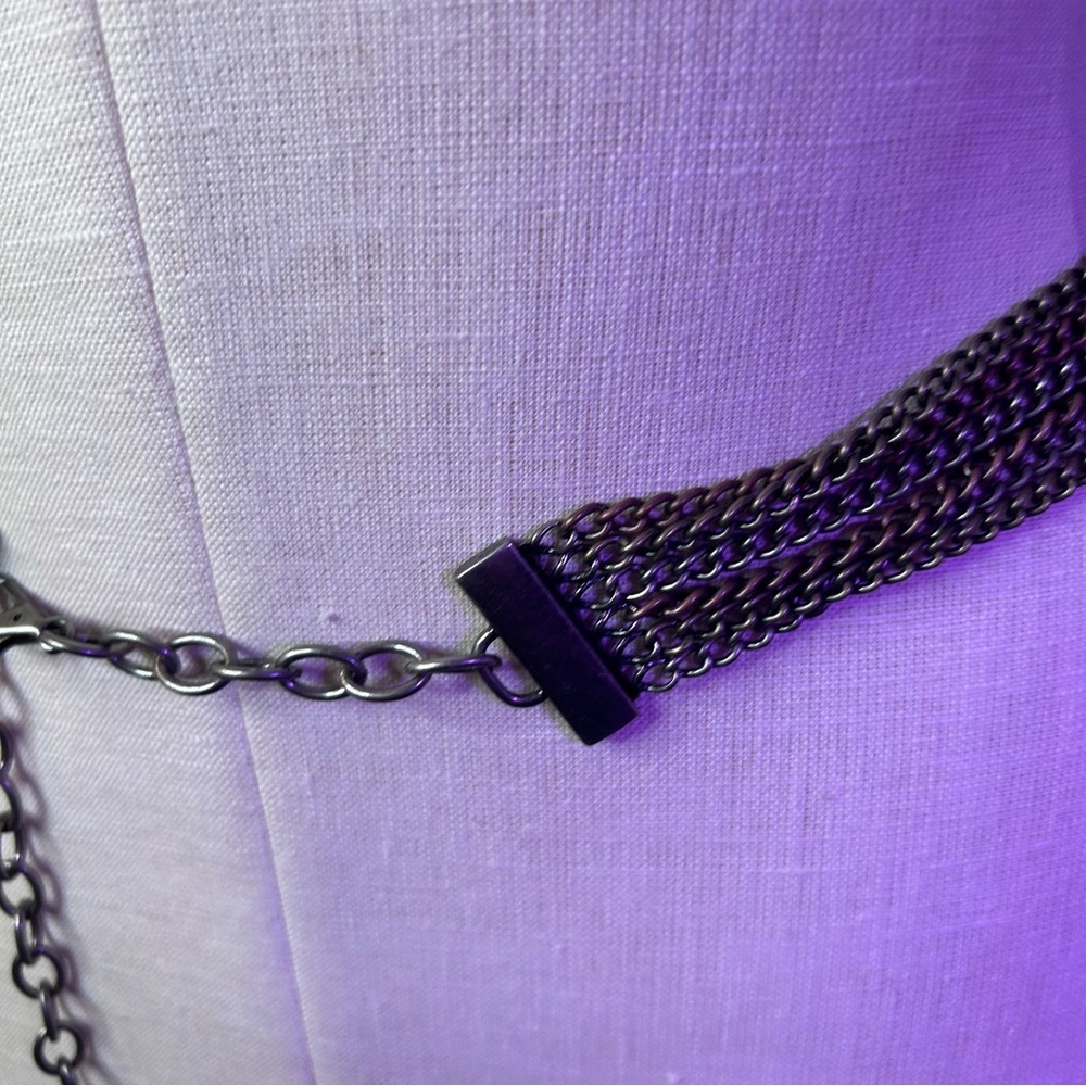 Elegant Silver Chain Belt approx 41” - Picture 2 of 6